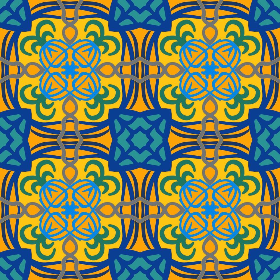 multicolore marocchino senza soluzione di continuità modello. tradizionale Arabo islamico sfondo. Vintage ▾, Turco, indiano stile ideale per tappeto, ceramica, piastrelle. vettore illustrazione.