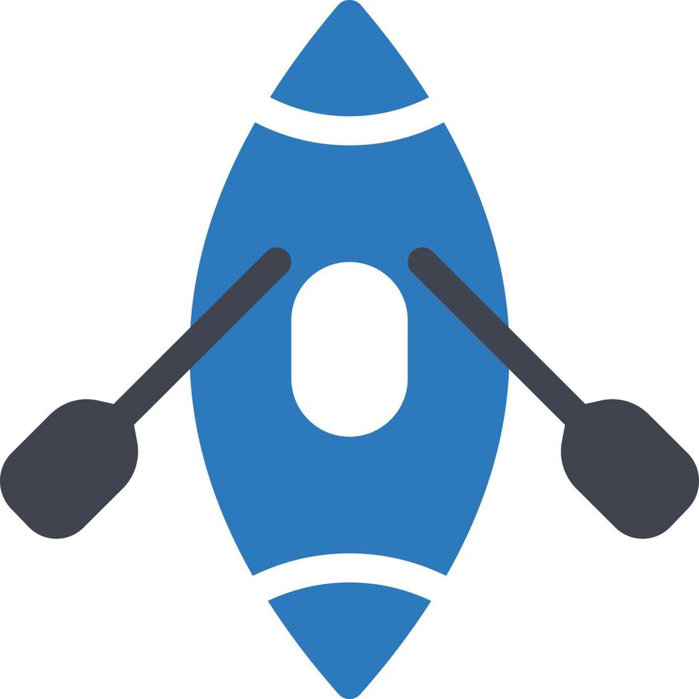 illustrazione vettoriale di canoa su uno sfondo. simboli di qualità premium. icone vettoriali per il concetto e la progettazione grafica.