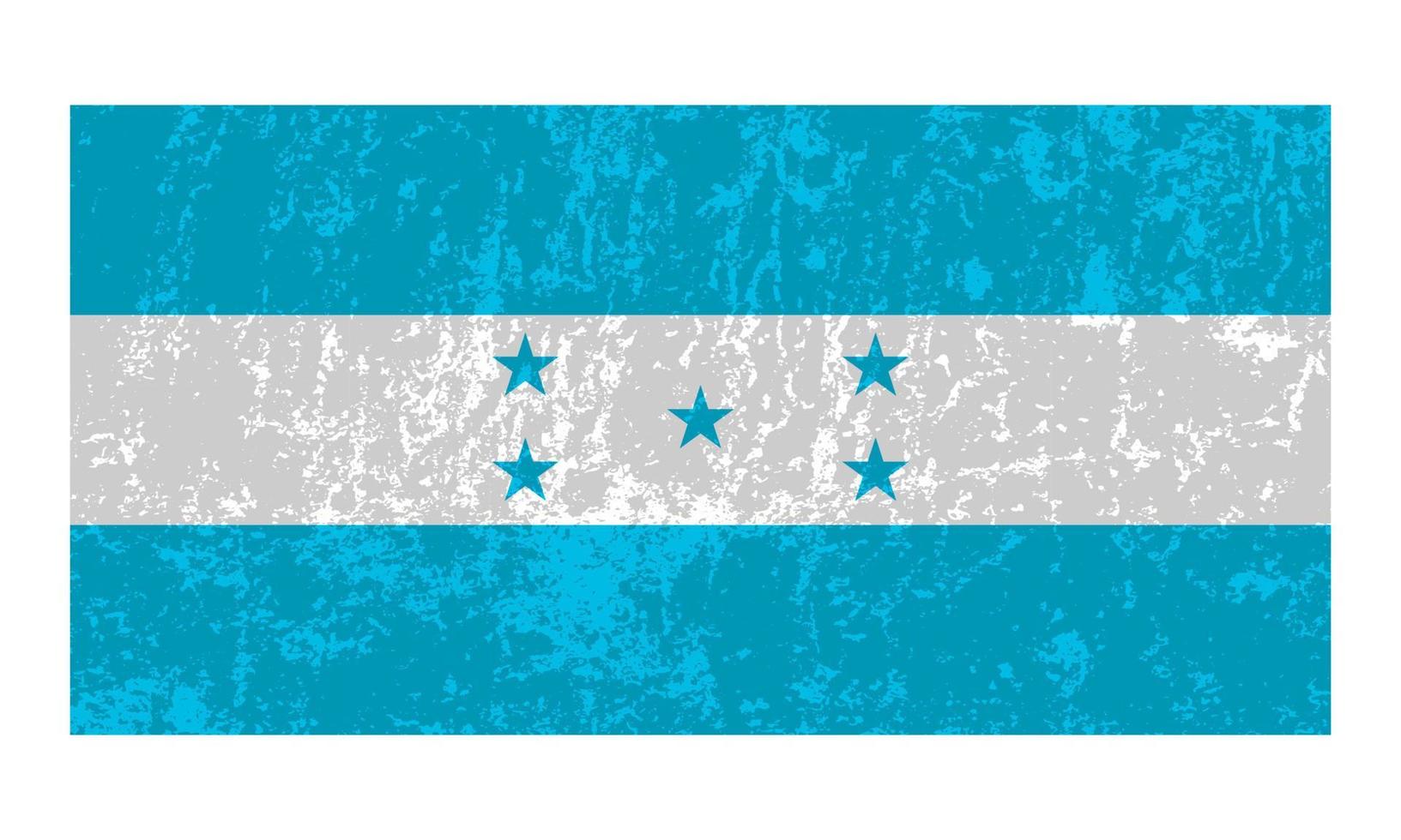 Honduras grunge bandiera, ufficiale colori e proporzione. vettore illustrazione.