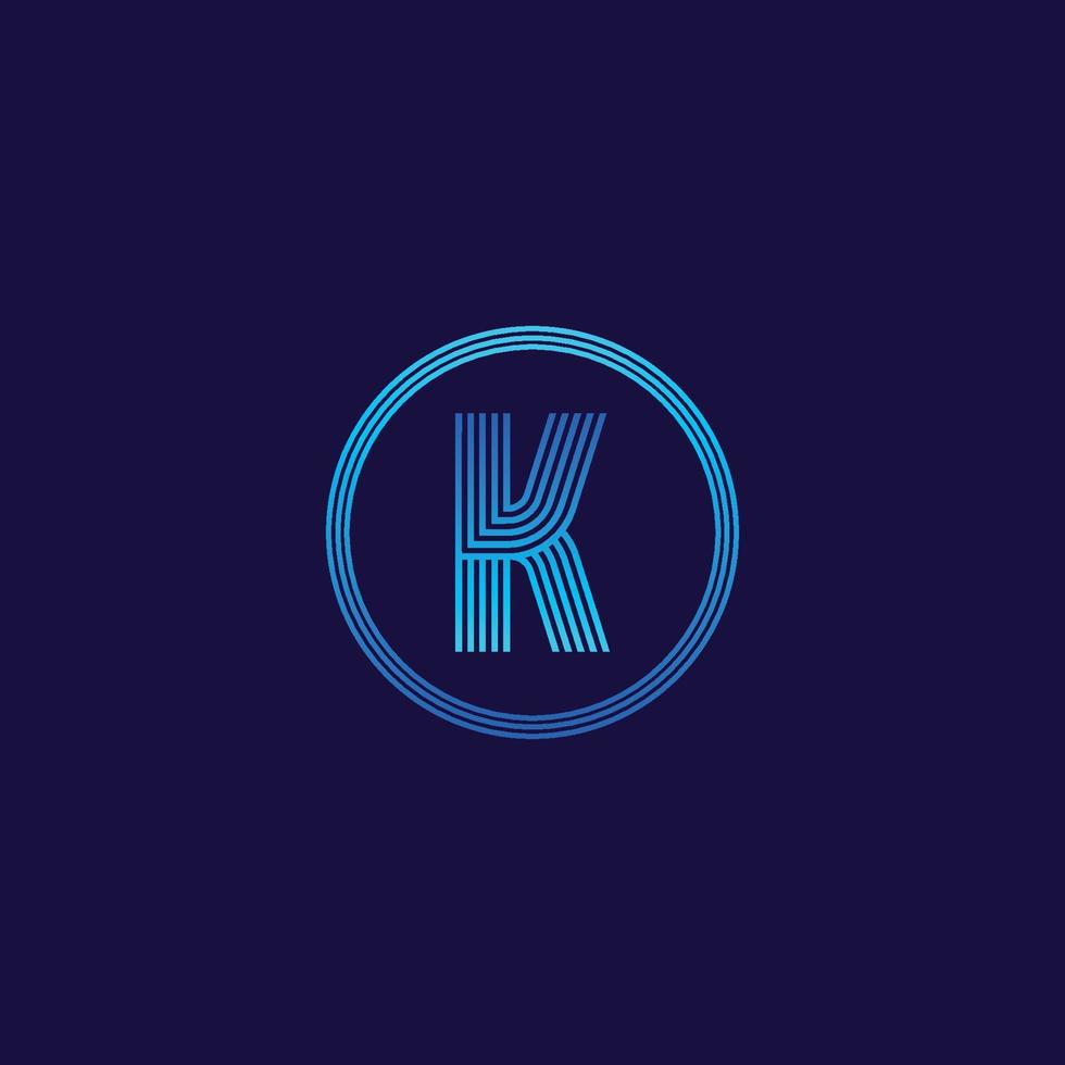 esso logo lettera K Tech azienda digitale logo vettore