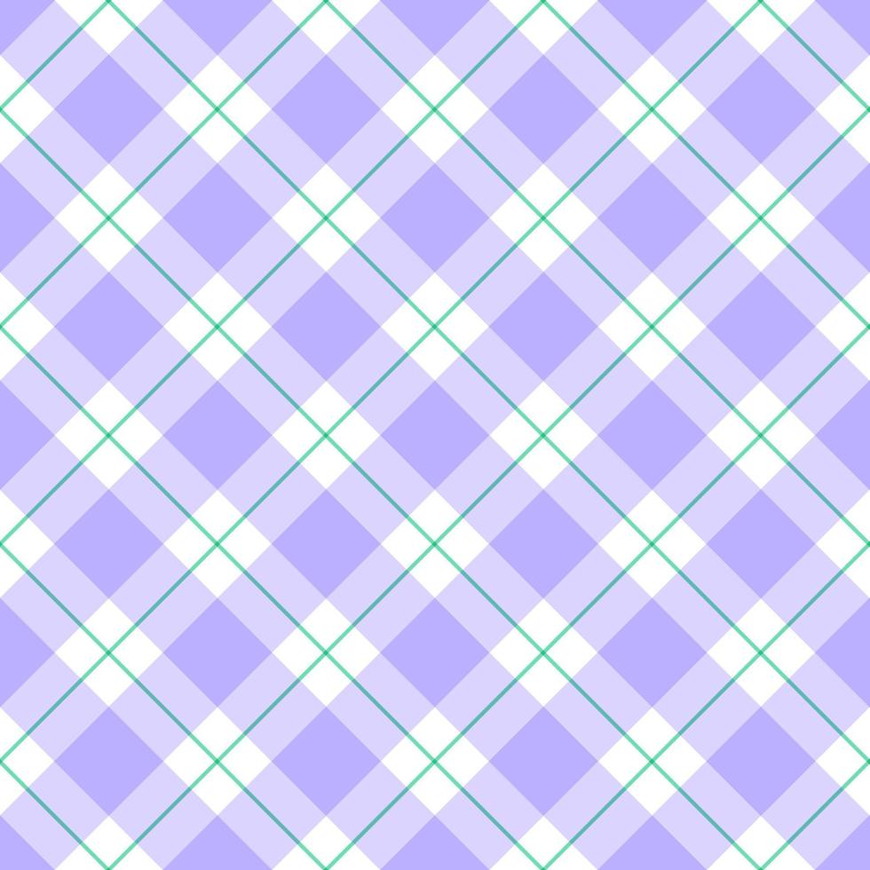 viola lilla viola carino diagonale inclinazione linea banda a strisce tartan plaid scacchi Scott percalle cartone animato vettore senza soluzione di continuità modello Stampa sfondo