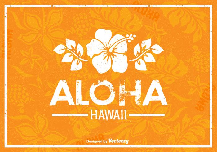 Hawaii Retro Poster vettoriale
