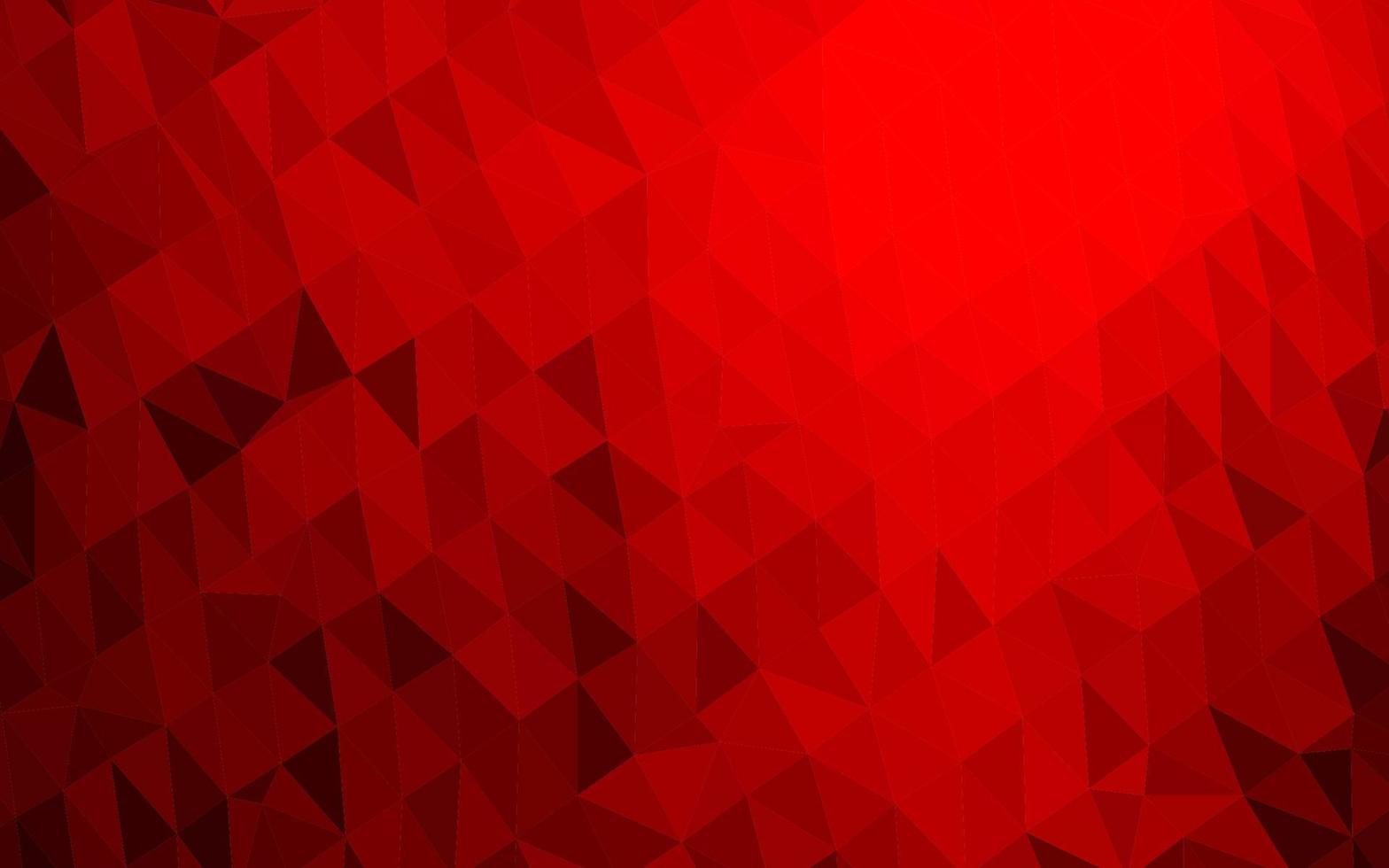 vettore rosso chiaro brillante sfondo triangolare.