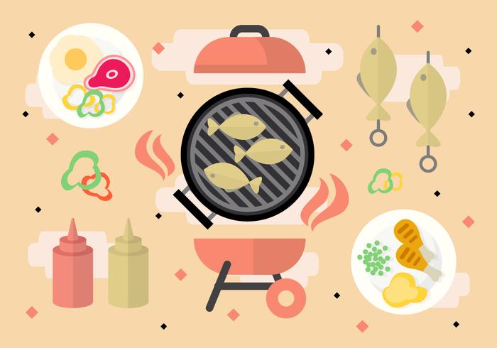 Barbecue Party Vector gratuito