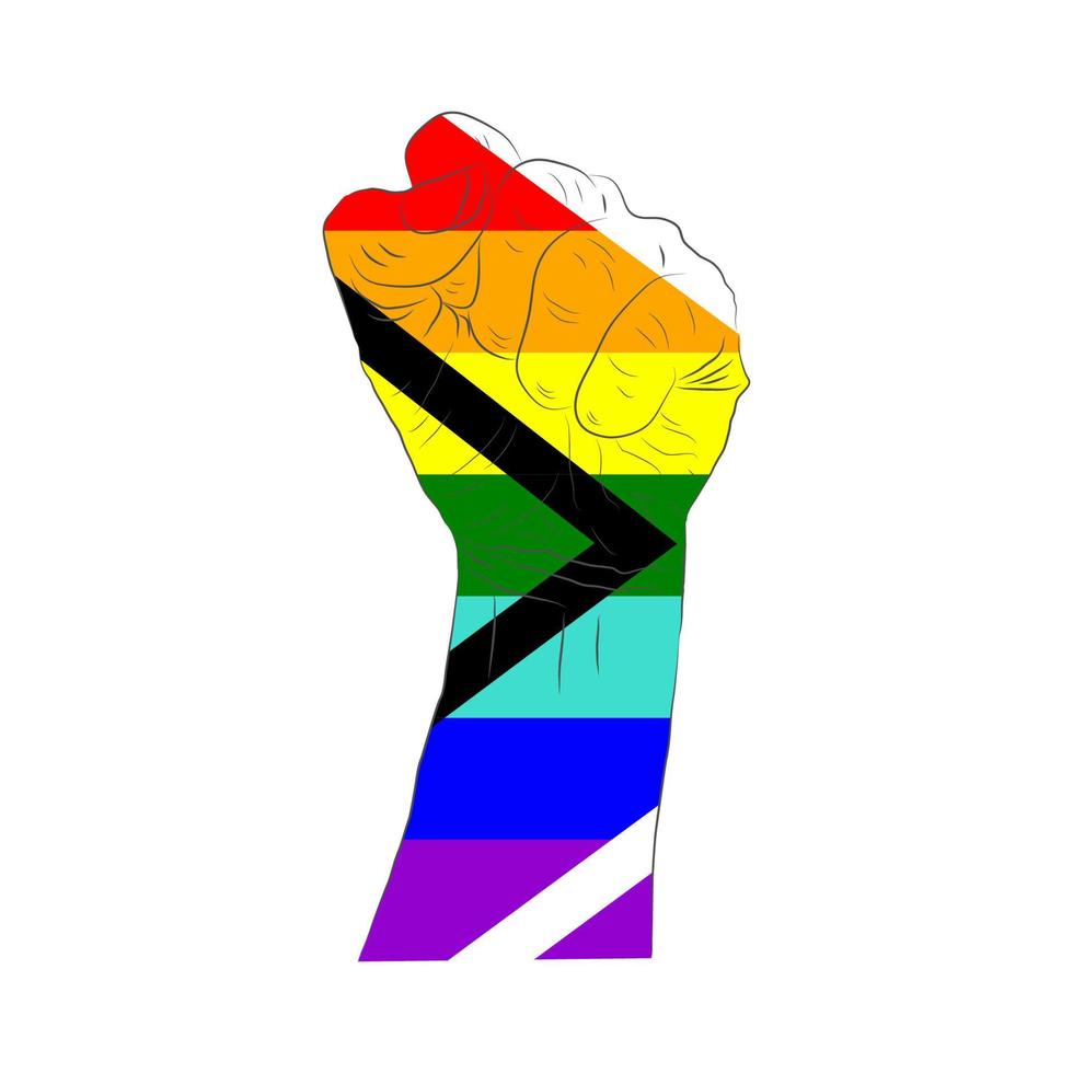 lgbt orgoglio bandiera, arcobaleno bandiera sfondo. multicolore pace bandiera movimento. originale colori simbolo. vettore
