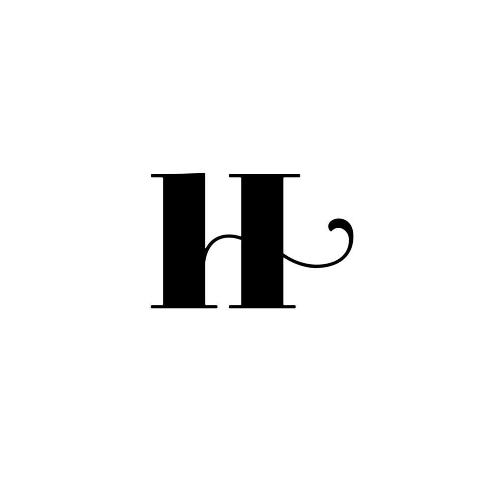 h lettera logo design per moda e bellezza e terme azienda. h lettera vettore icona. h logo