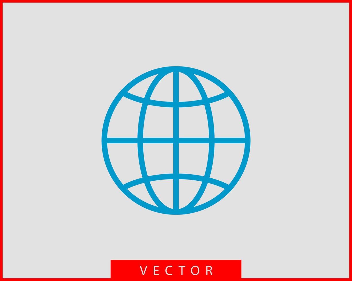 terra globo vettore icona simbolo mondo carta geografica.