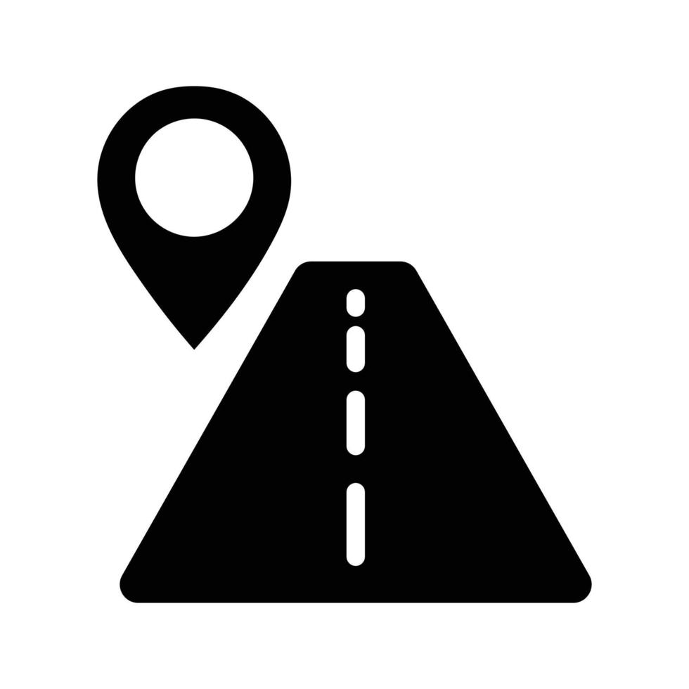 strada carta geografica icona vettore