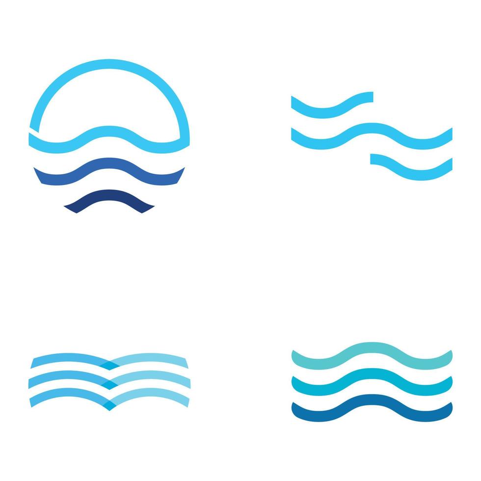 naturale blu puro acqua acqua logotipo design.acqua astratto design con contorno.bere o minerale acqua cartello icona. vettore