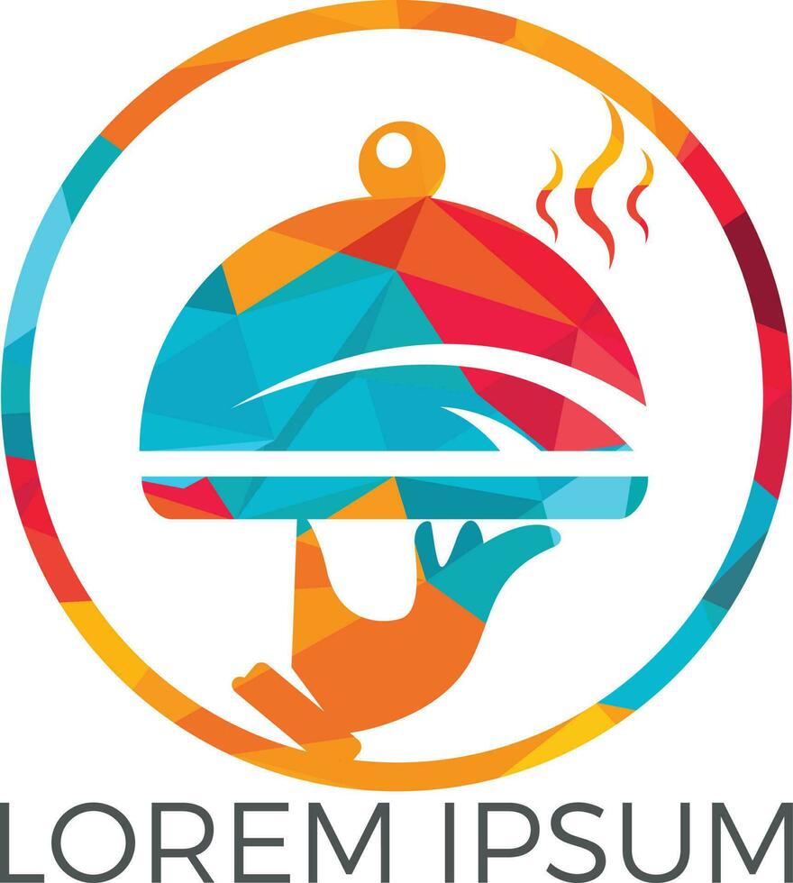 astratto logo per bar o ristorante. grafico cibo icona simbolo per cucinando attività commerciale. vettore