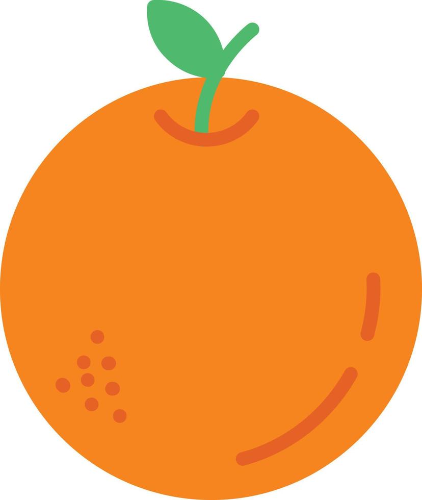 icona piatta arancione vettore