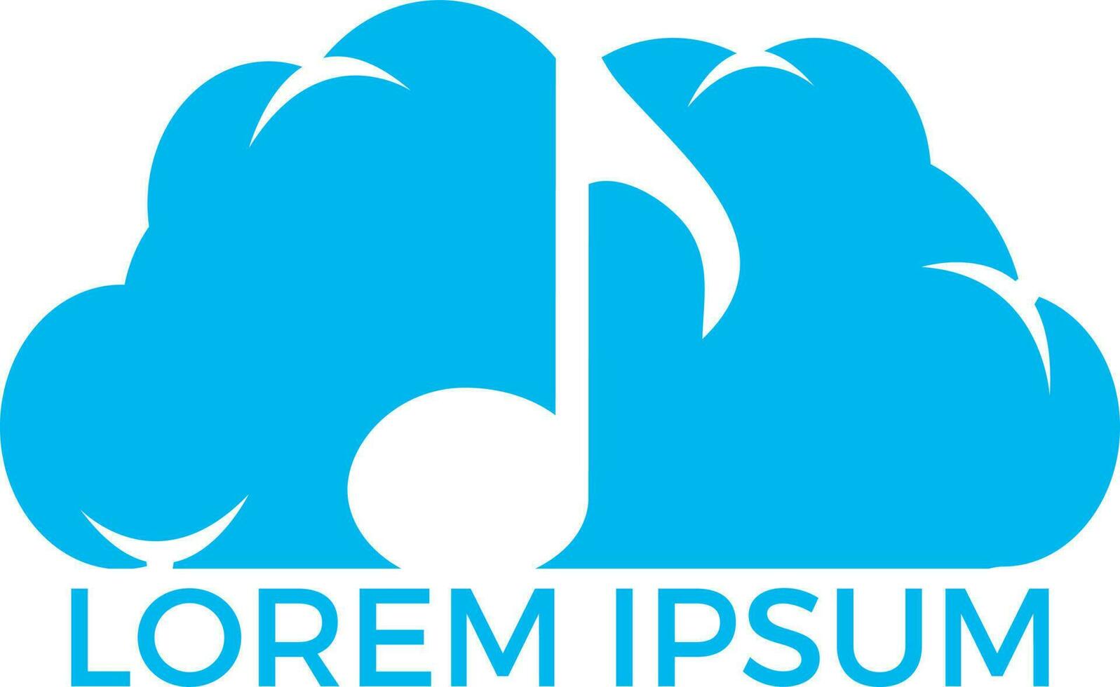 nube musica vettore design. musicale Nota nel nube icona vettore design. logo concetto per musicale azienda e mobile app.