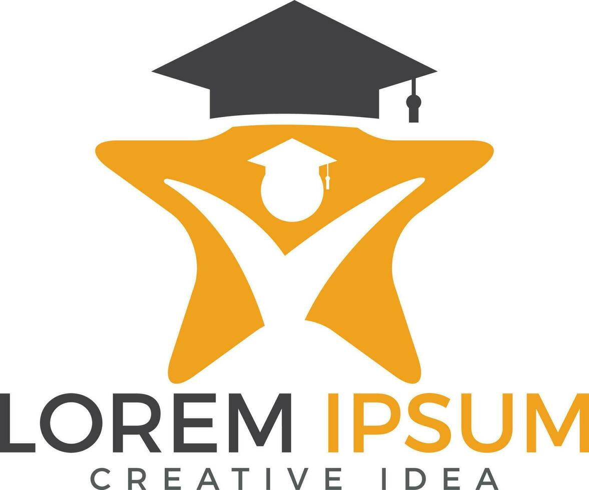 formazione scolastica logo design. istituzionale e educativo vettore logo design.