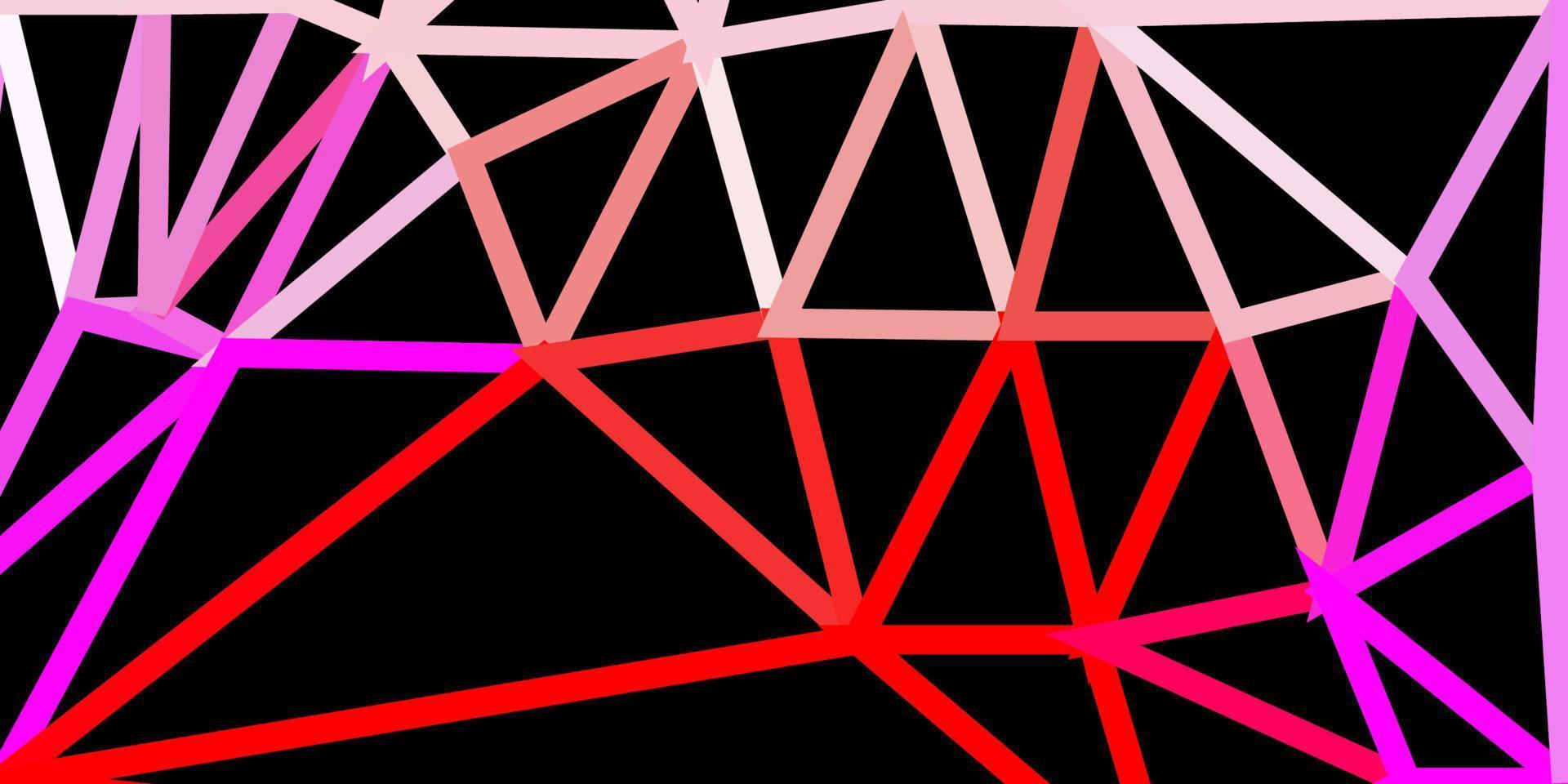disegno poligonale geometrico di vettore rosa chiaro, rosso.