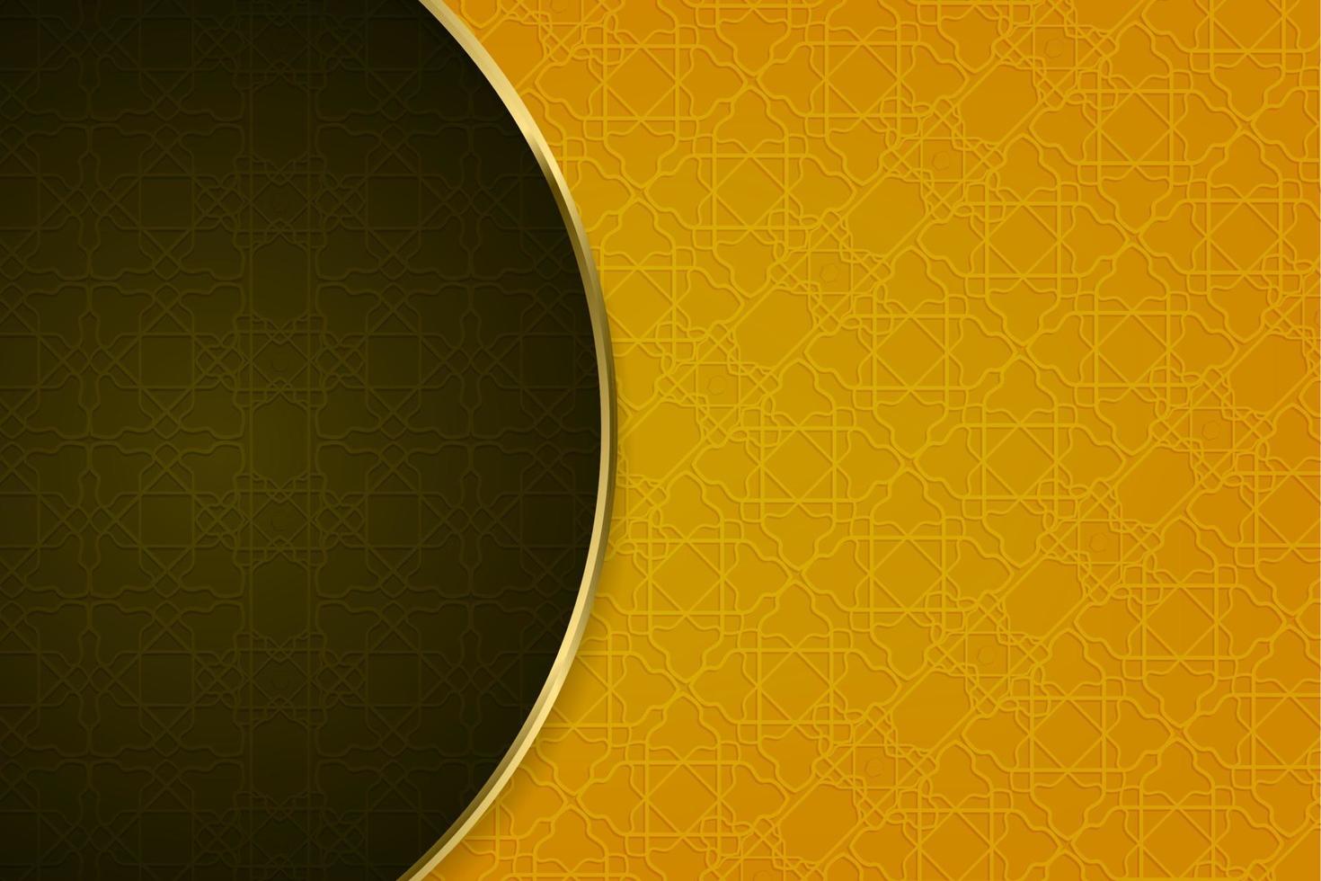 lusso islamico decorativo sfondo con arabesco modello vettore illustrazione