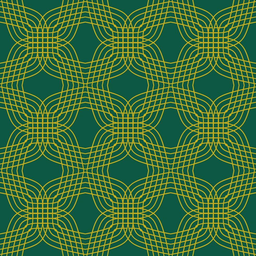 elegante verde geometrico senza soluzione di continuità modello con tribale forma. modello progettato nel ikat, azteco, marocchino, tailandese, lusso Arabo stile. ideale per tessuto indumento, ceramica, sfondo. vettore illustrazione.