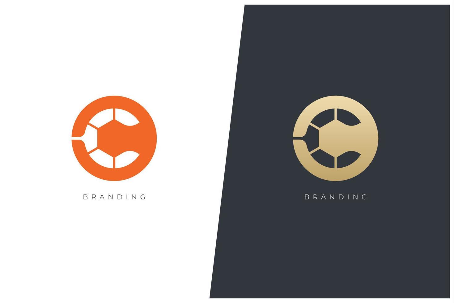 c lettera logo vettore concetto icona marchio. universale c logotipo marca