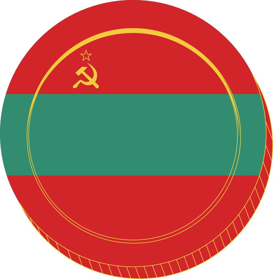 Transnistria bandiera vettore mano disegnato, transnistriano rublo vettore