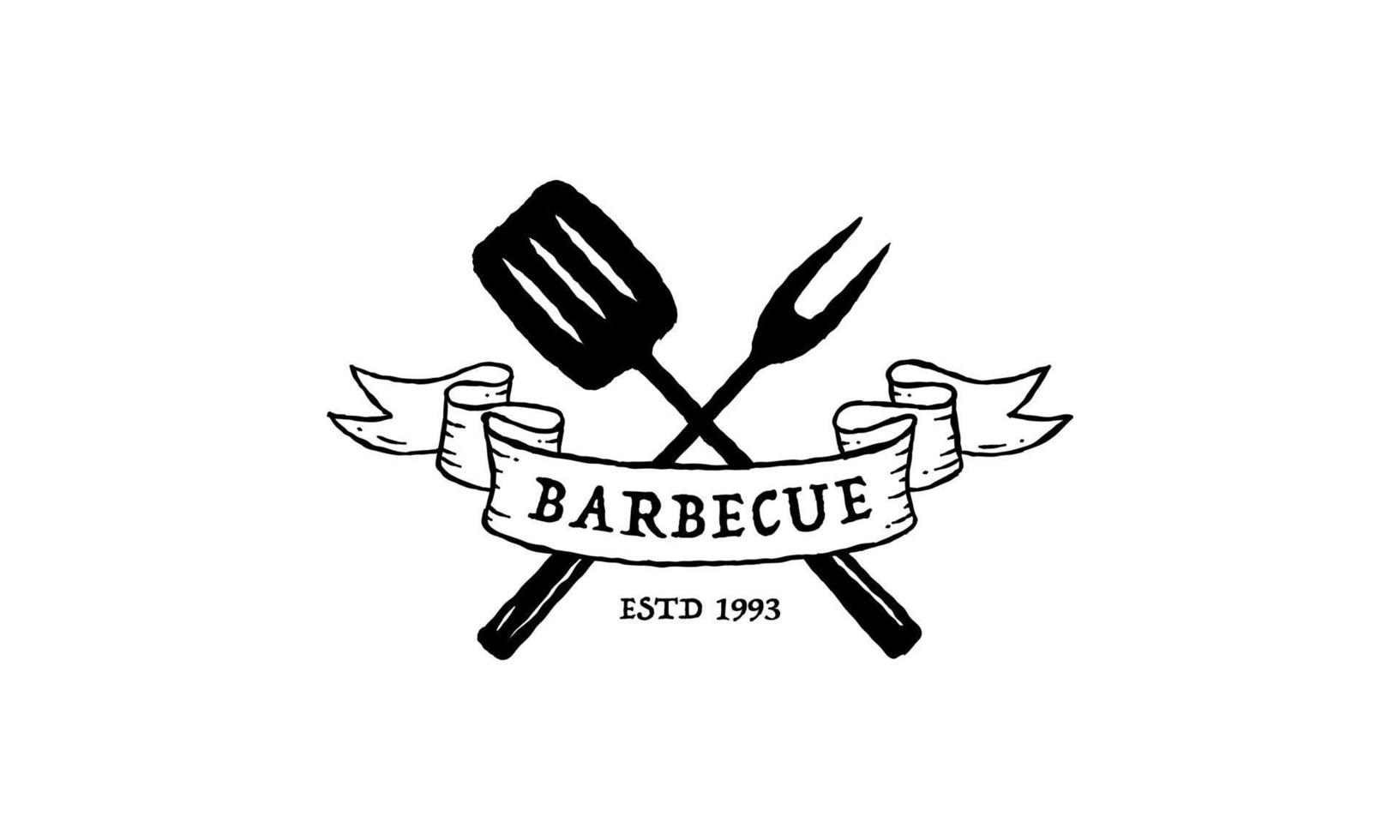 Vintage ▾ barbecue emblemi. ristorante etichette, emblemi, logo. vettore logo modello