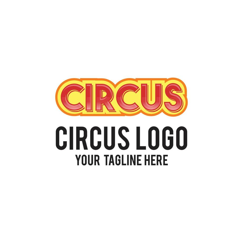 circo logo design moderno concetto vettore
