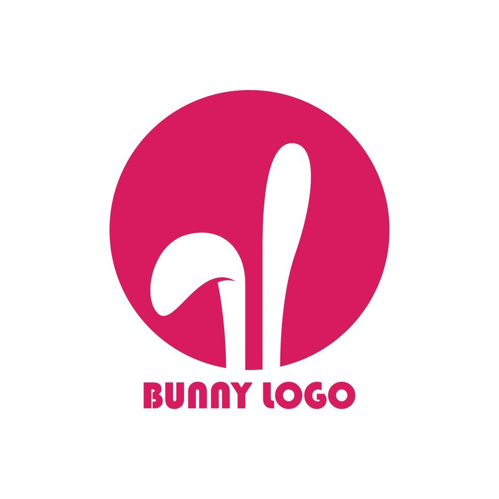 coniglietto logo moderno concetto logo design vettore