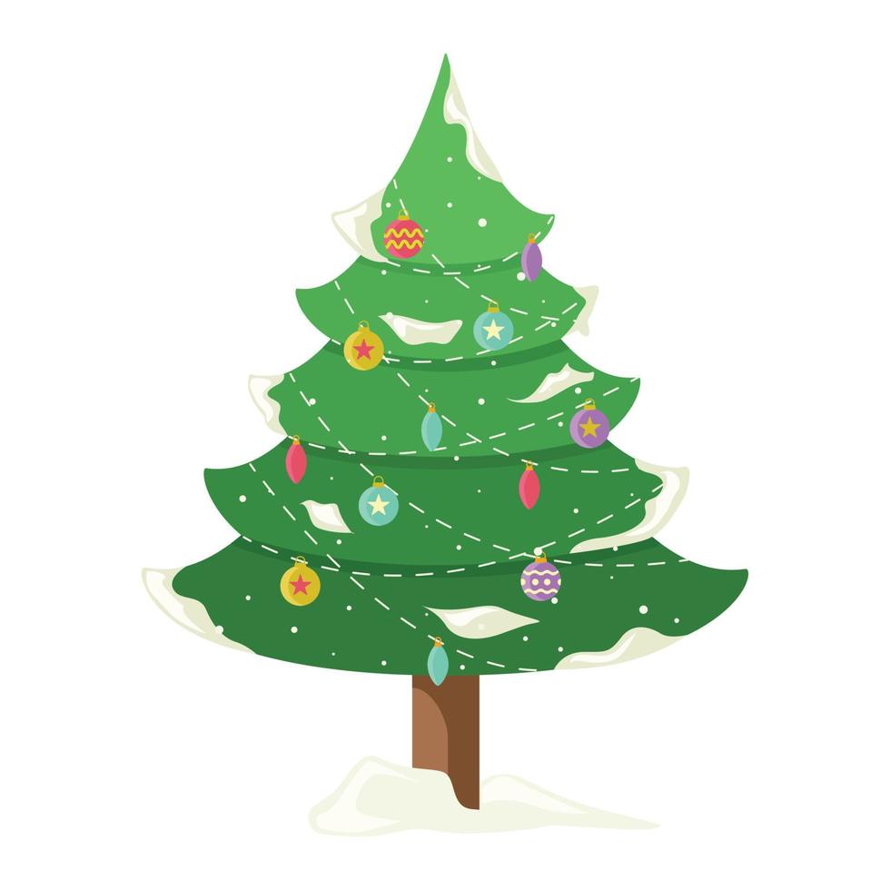pino albero vettore elemento per Natale design