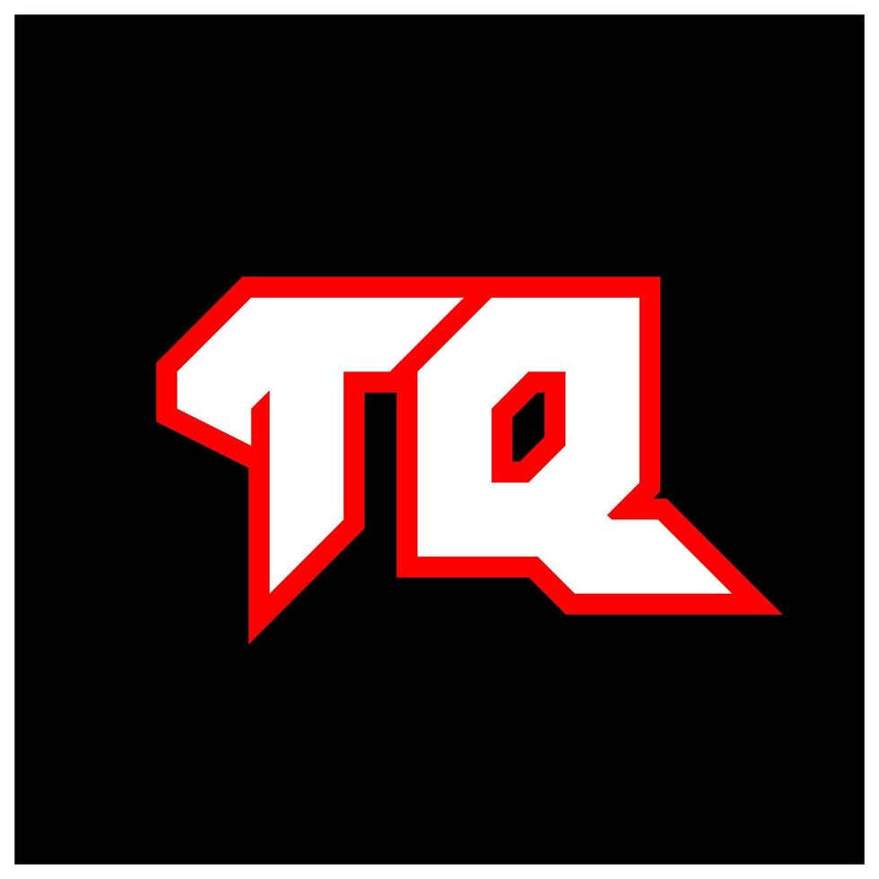 tq logo disegno, iniziale tq lettera design con fantascienza stile. tq logo per gioco, esportazione, tecnologia, digitale, Comunità o attività commerciale. t q sport moderno corsivo alfabeto font. tipografia urbano stile caratteri. vettore