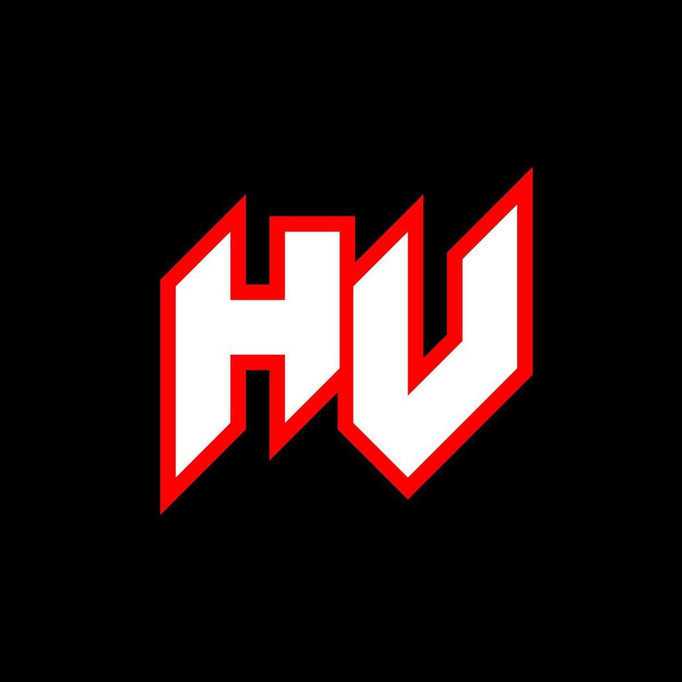 hv logo disegno, iniziale hv lettera design con fantascienza stile. hv logo per gioco, esportazione, tecnologia, digitale, Comunità o attività commerciale. h v sport moderno corsivo alfabeto font. tipografia urbano stile caratteri. vettore