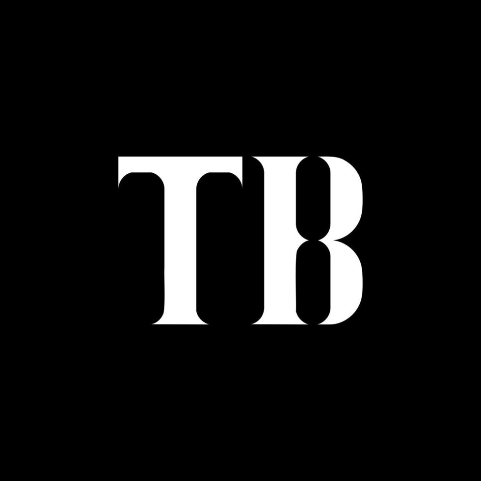tb t B lettera logo design. iniziale lettera tb connesso cerchio maiuscolo monogramma logo bianca colore. tb logo, t B design. tb, t B vettore