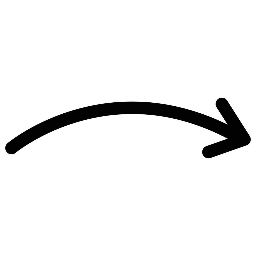 icona della linea della freccia vettore
