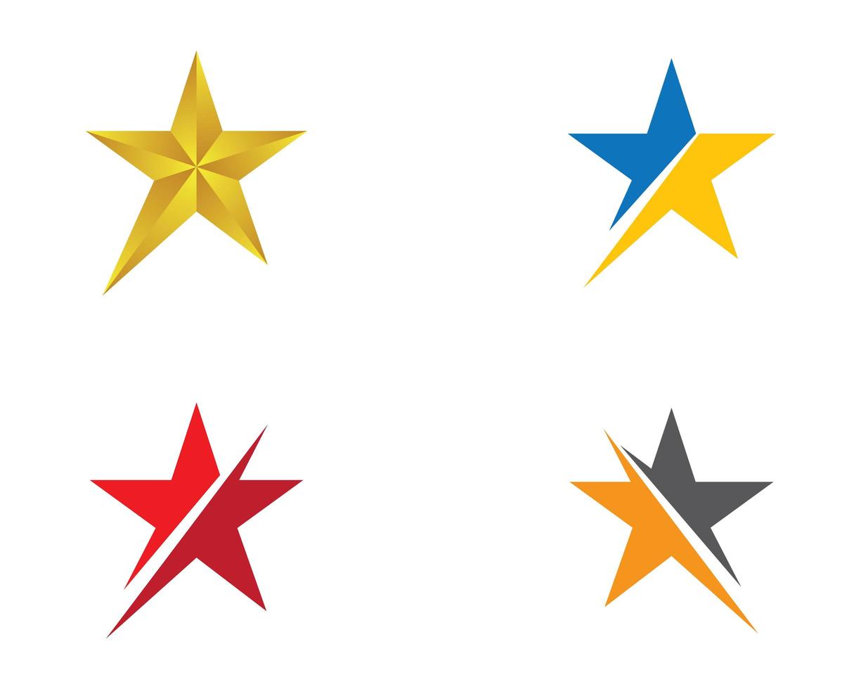 progettazione dell'illustrazione dell'icona di vettore della stella