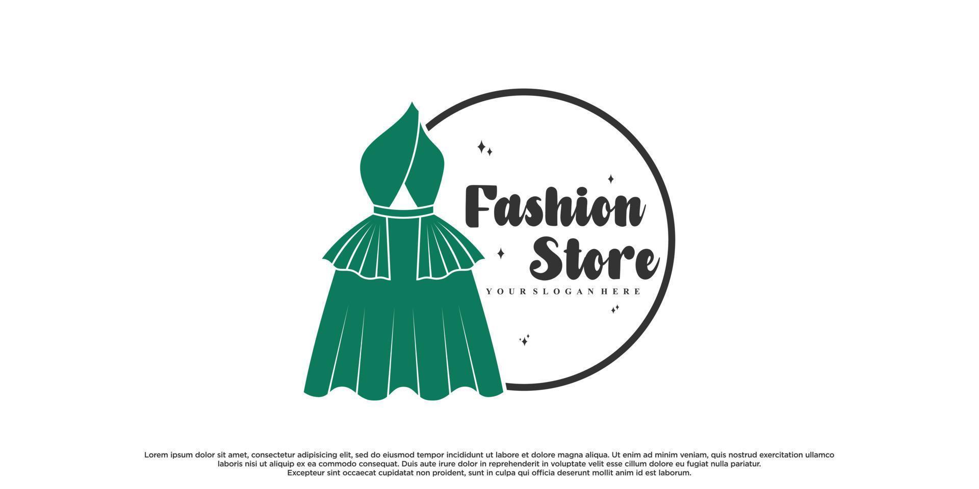 moda logo design con creativo stile premio vettore