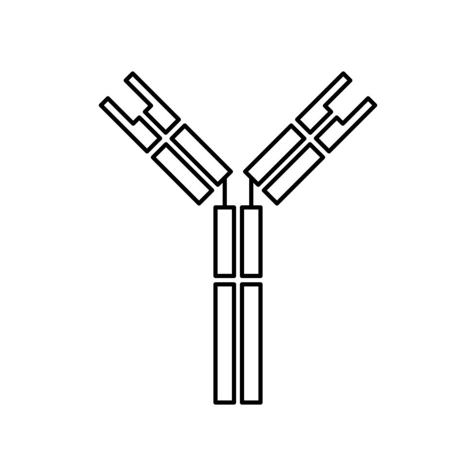 anticorpo, immunoglobuline icona vettore