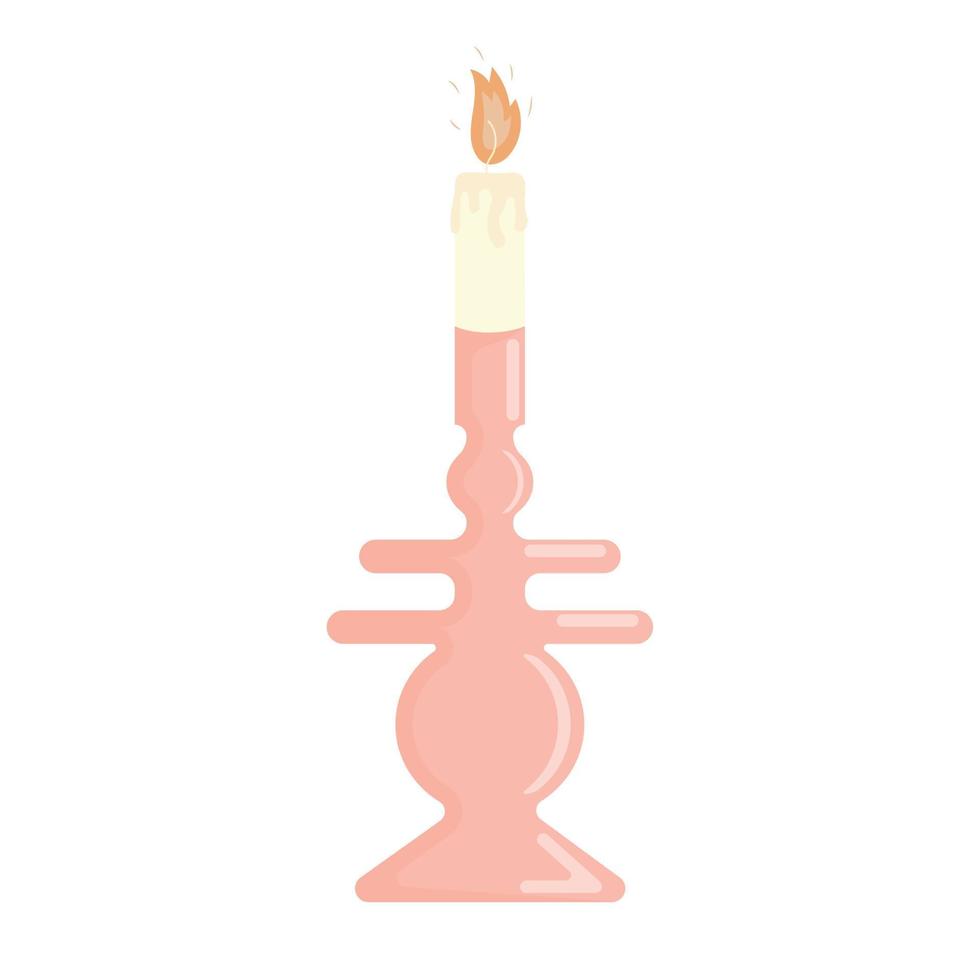 fatto a mano paraffina profumato candela nel un' lungo candela titolare per aromaterapia vettore