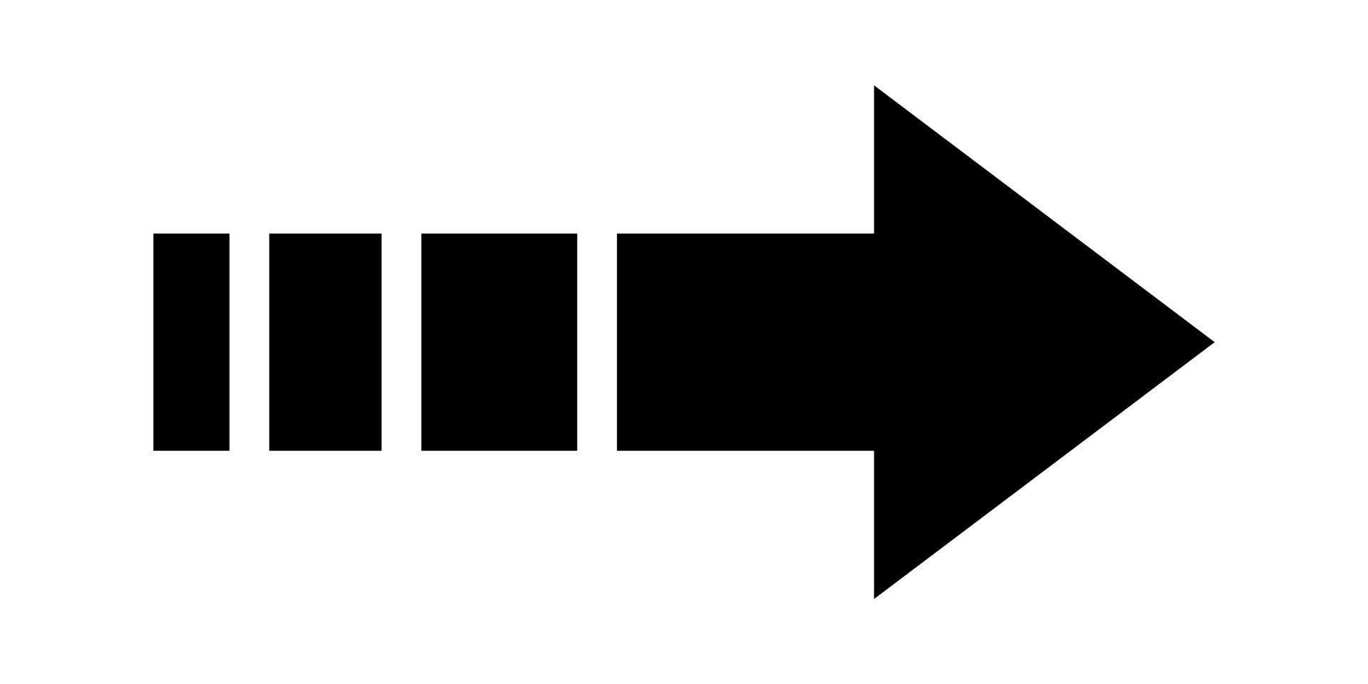 illustrazione vettore grafico di nero freccia cion