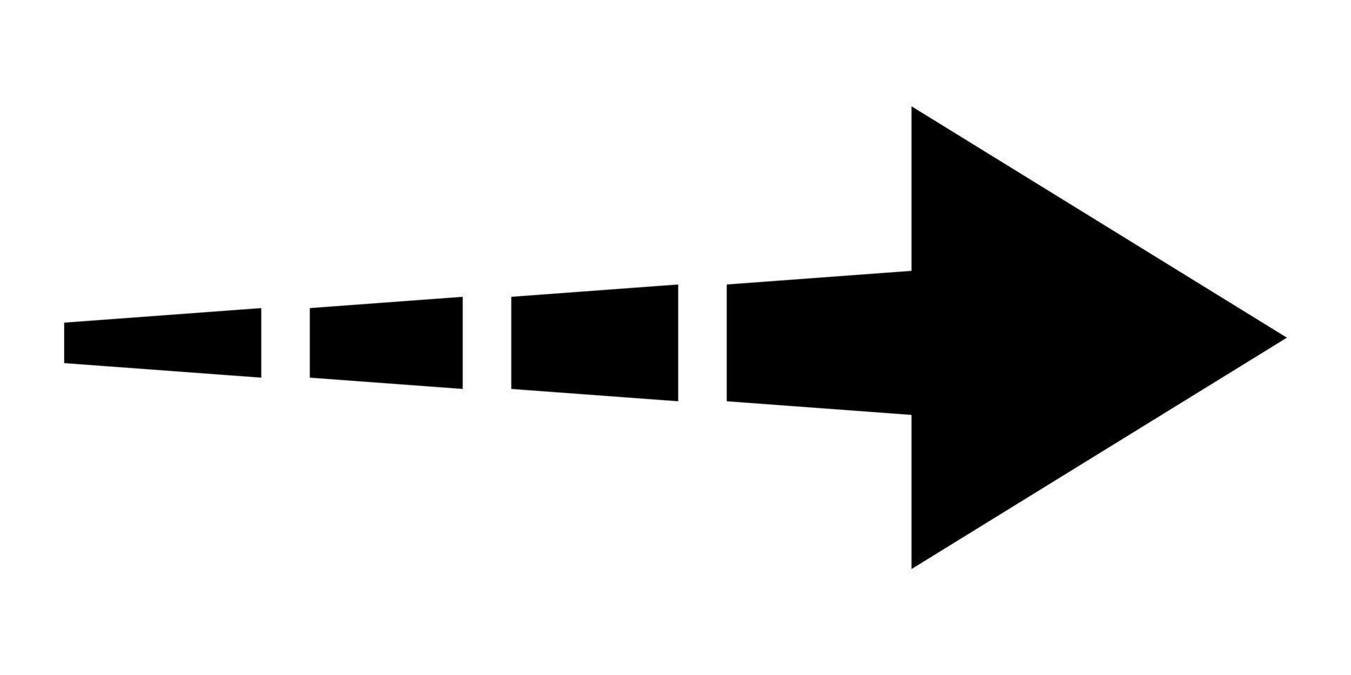 illustrazione vettore grafico di nero freccia cion