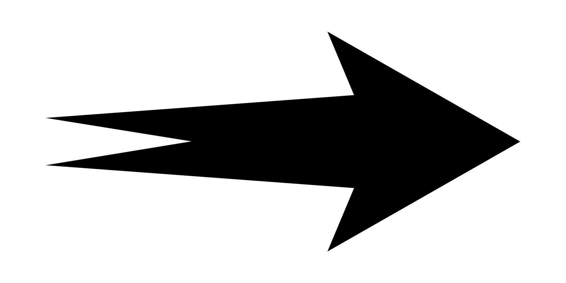 illustrazione vettore grafico di nero freccia cion