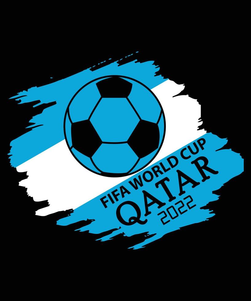 fifa mondo tazza Qatar 2022 tipografia maglietta design vettore