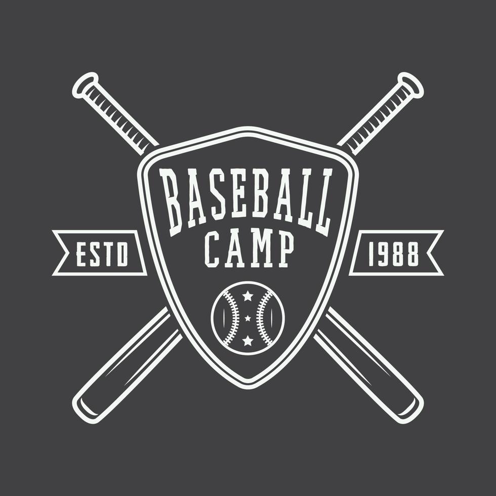 Vintage ▾ baseball logo, emblema, distintivo e design elementi. vettore illustrazione