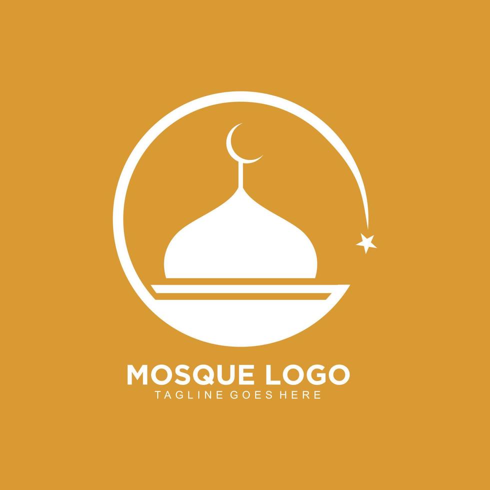 moschea icona design vettore