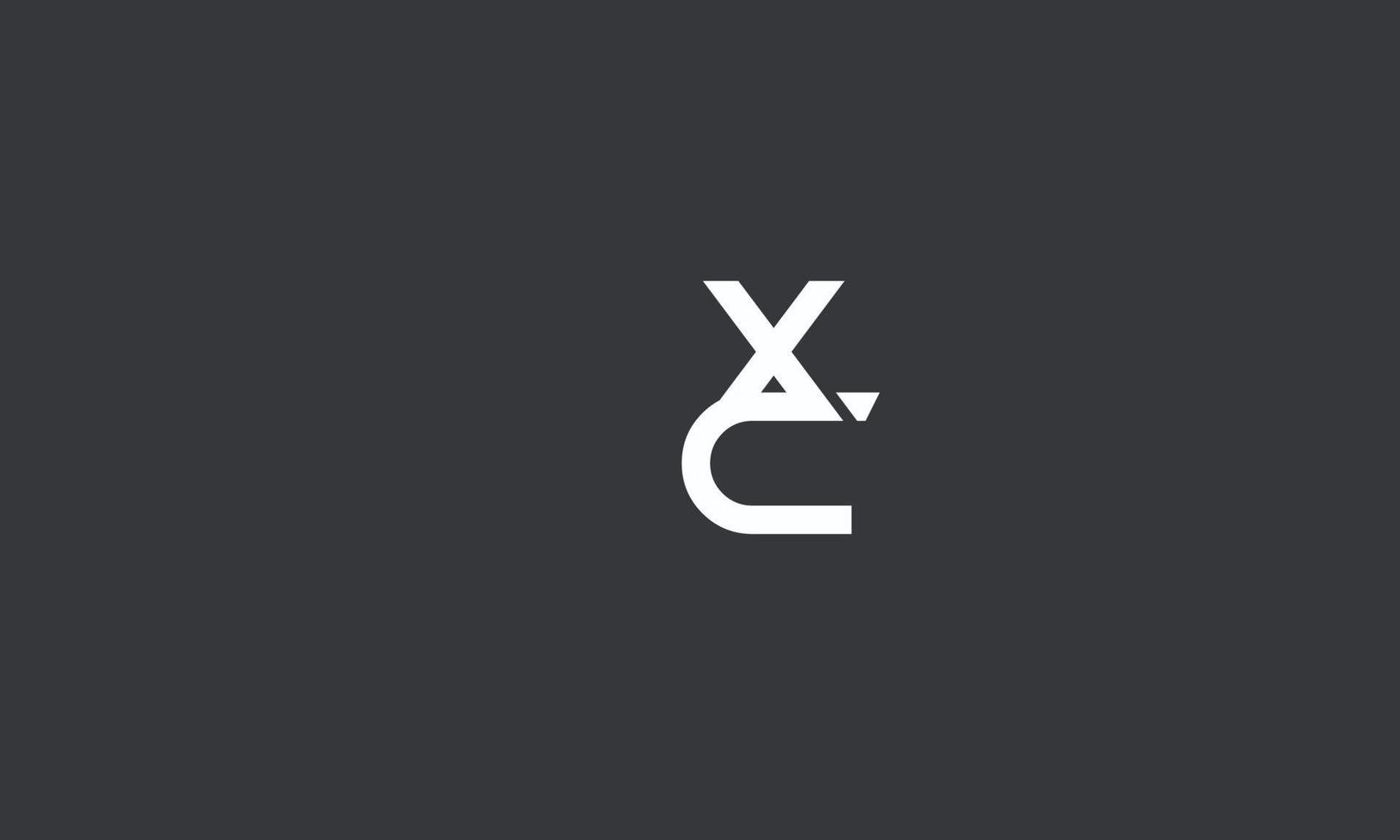 alfabeto lettere iniziali monogramma logo xc, cx, x e c vettore