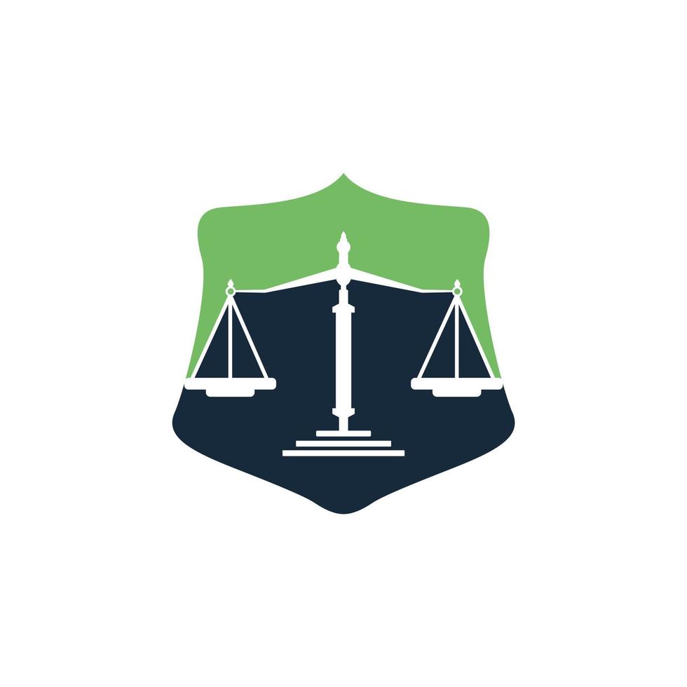 legge e procuratore logo design. legge azienda e ufficio vettore logo design.