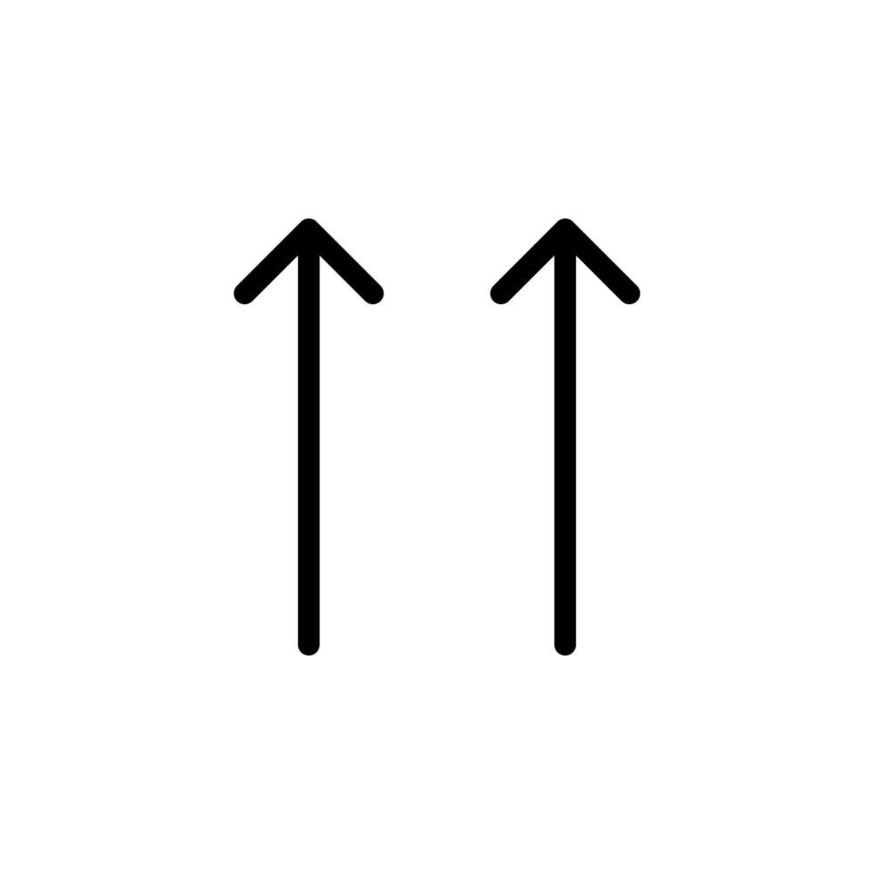 freccia cartello simbolo linea icona adatto per qualunque scopo vettore