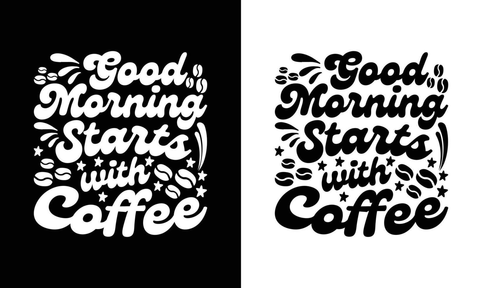 caffè citazione t camicia disegno, tipografia vettore