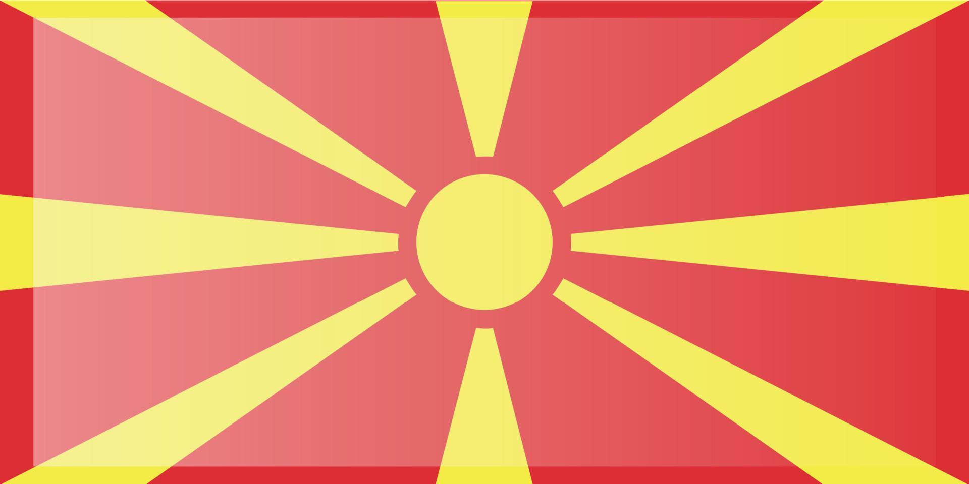 macedonia bandiera vettore illustrazione. nazionale bandiera di macedonia.