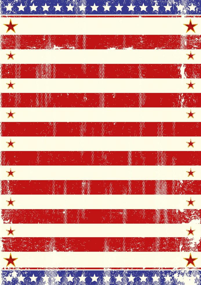 poster di stelle a tema bandiera americana vettore