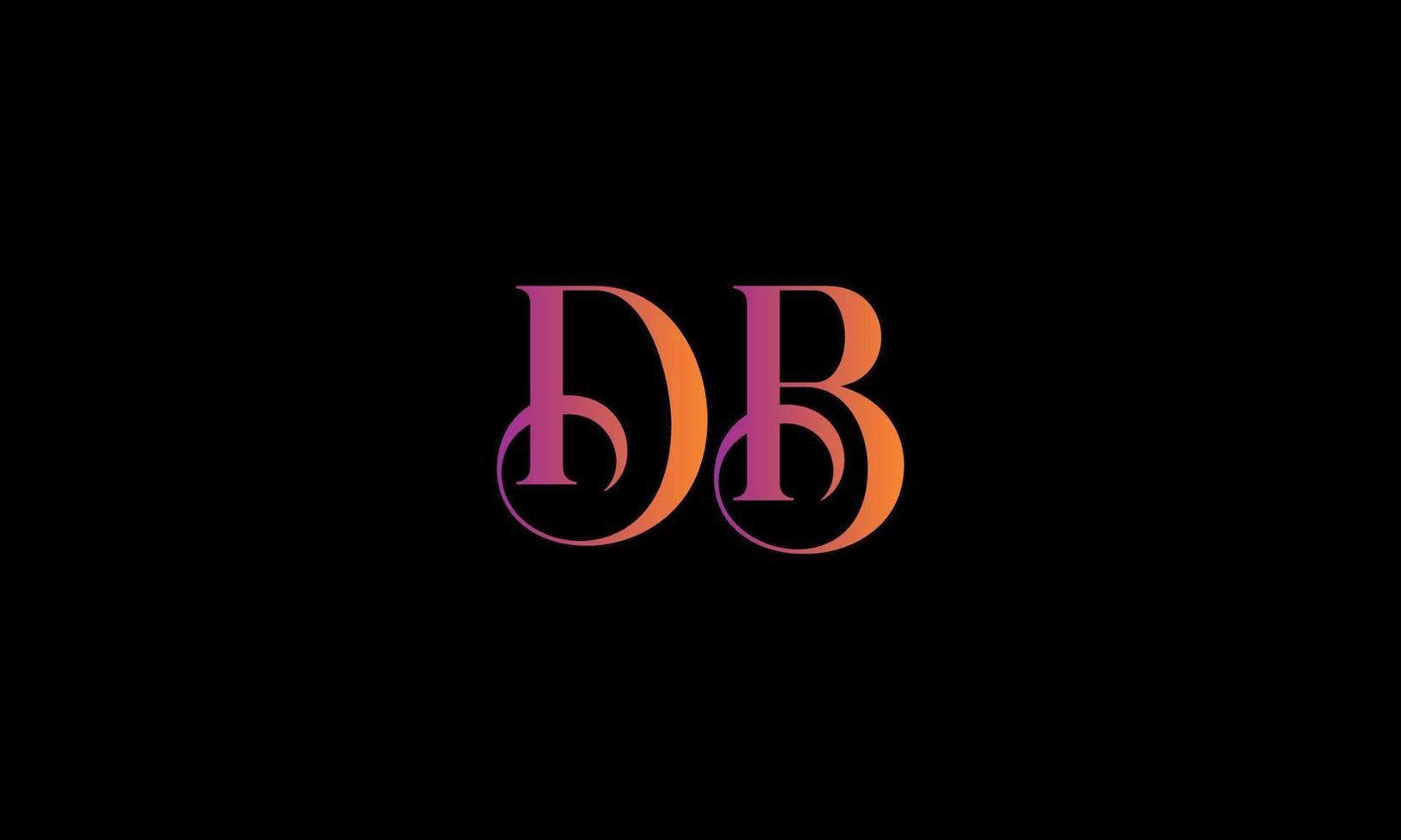 lettera db vettore logo gratuito modello gratuito vettore
