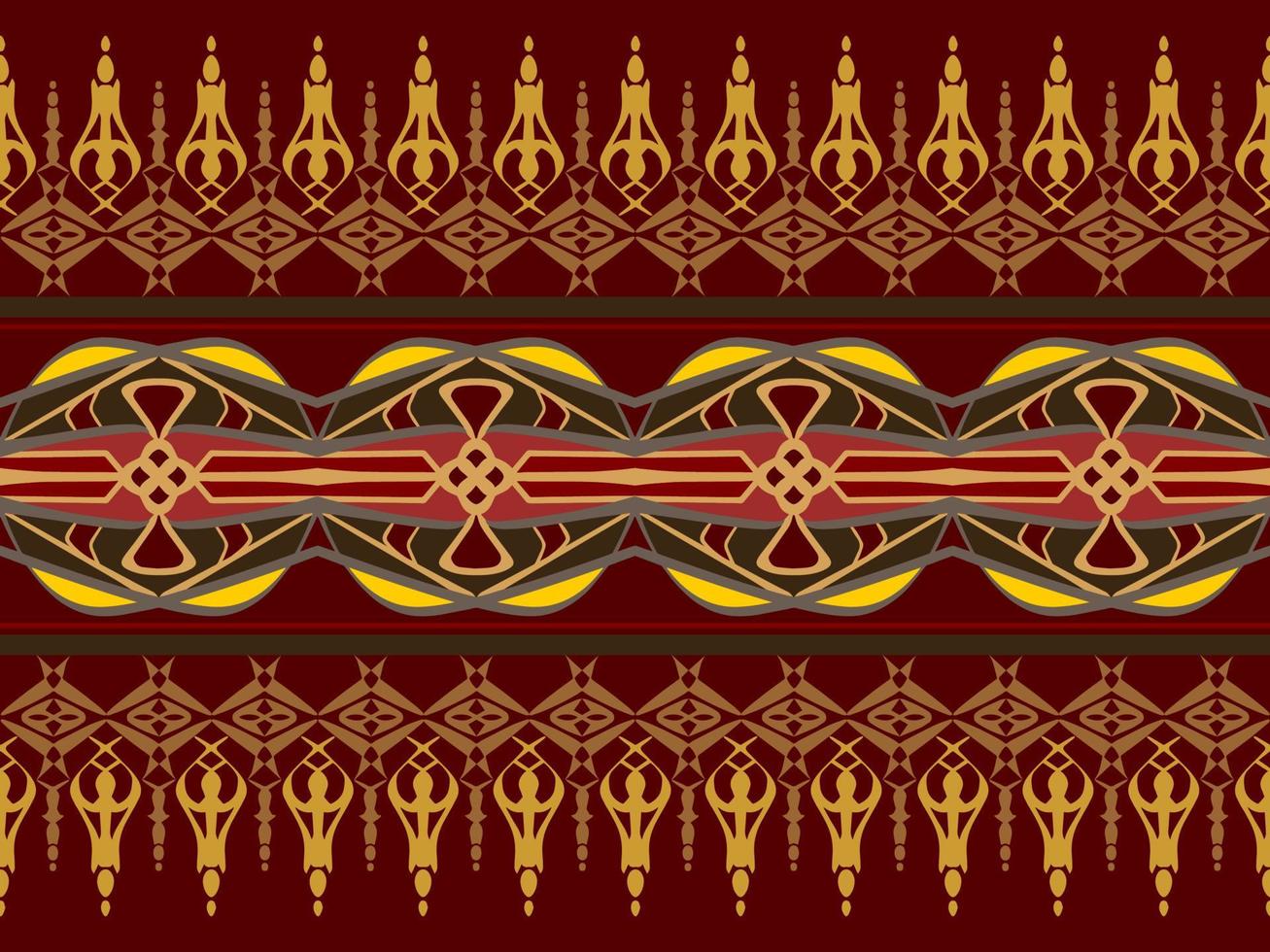geometrico senza soluzione di continuità modello con tribale forma. progettato nel ikat, boho, azteco, gente, motivo, tailandese, lusso Arabo stile. ideale per tessuto indumento, ceramica, sfondo. vettore illustrazione