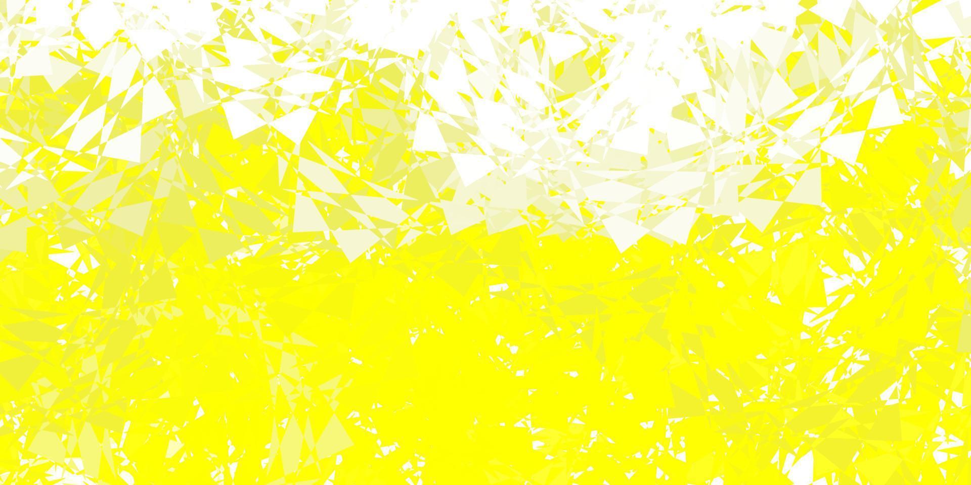 sfondo vettoriale giallo chiaro con forme poligonali.