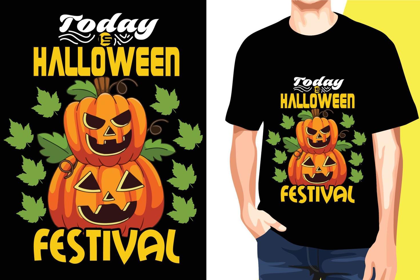 Halloween speciale t camicia modello vettore